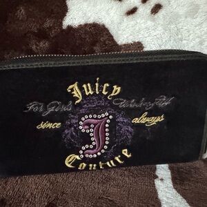 Juicy Couture Black and Brown Wallet